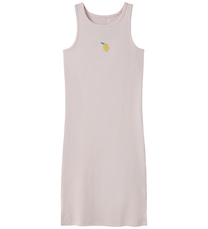 Name It Kjole - Rib - NkfVivemma - Cradle Pink/Lemon