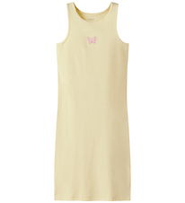 Name It Kjole - Rib - NkfVivemma - Double Cream/Butterfly