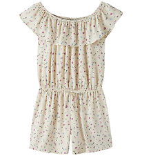 Name It Buksedragt - NkfVinaya - Almond Milk/Cute Flowers