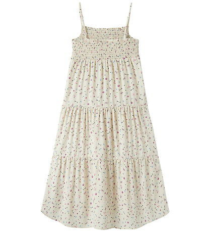Name It Kjole - NkfVinaya - Almond Milk/Cute Flowers