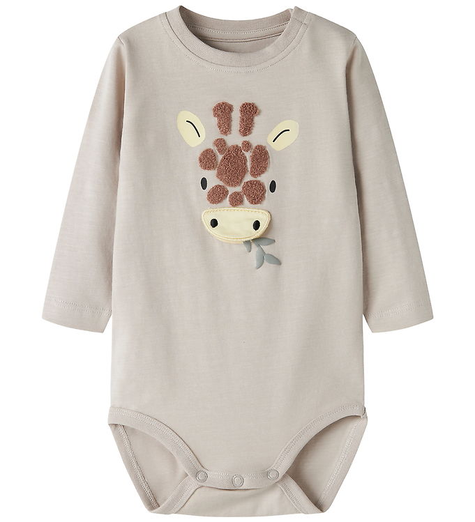 Name It Body Hole - Baby Bodystocking - Grå - 62