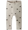 Name It Leggings - Rib - Bomuld/Modal - NbmFunkab - Chateau Gray