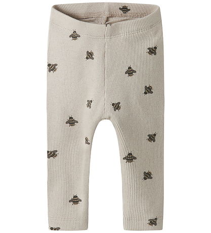 Name It Leggings - Rib - Bomuld/Modal - NbmFunkab - Chateau Gray