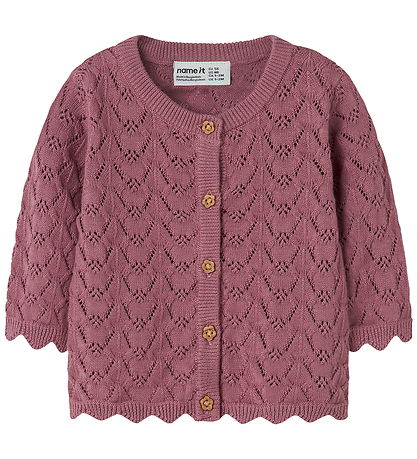Name It Cardigan - Strik - NbfHarriet - Mesa Rose