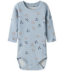 Name It Romper l/s - NbmHop - Blue Mist