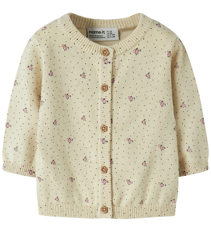 Name It Cardigan - Strik - NbfHide - Almond Milk