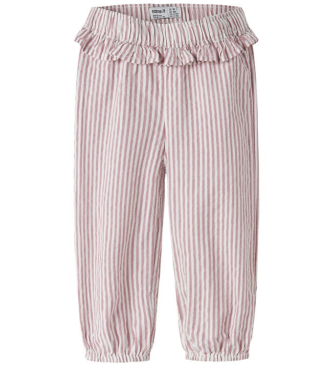 Name It NbfHipe - Børnebukser - Hvid/Pink - 62