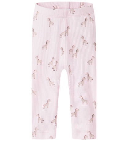 Name It Leggings - Rib - Bomuld/Modal - NbfHalena - Cradle Pink