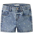 Name It Shorts - NmfSalli - Slim - Noos - Medium Blue Denim/FLOW