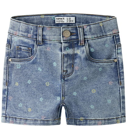 Name It Shorts - NmfSalli - Slim - Noos - Medium Blue Denim/FLOW