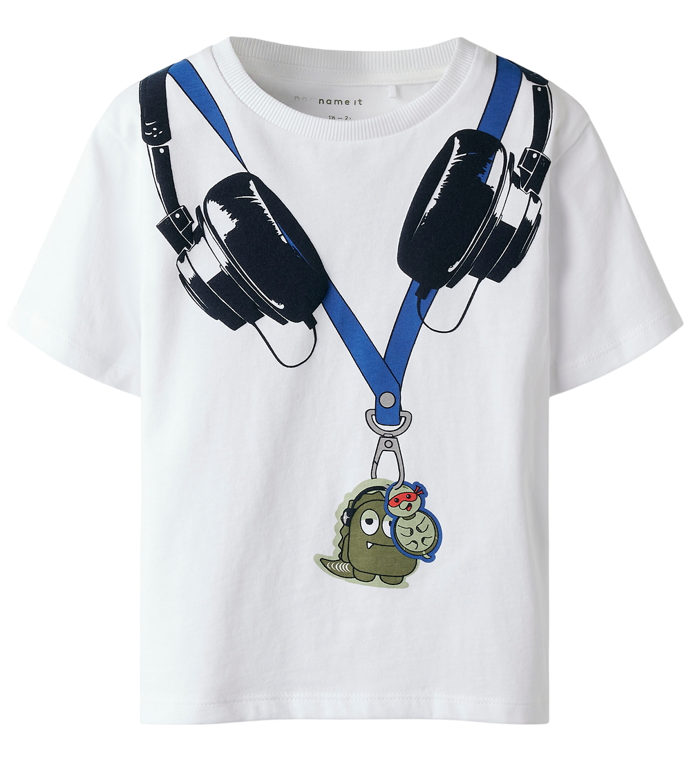 Name It T-Shirt - NmmHenni - Bright White - Name It - 2 Jahre (92) - T-Shirts
