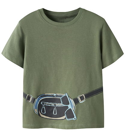 Name It T-shirt - NmmHenni - Olivine