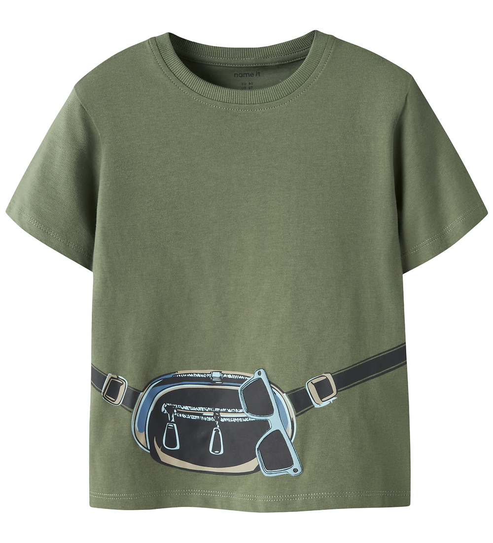 Name It T-Shirt - NmmHenni - Olivine - Name It - 6 Jahre (116) - T-Shirts