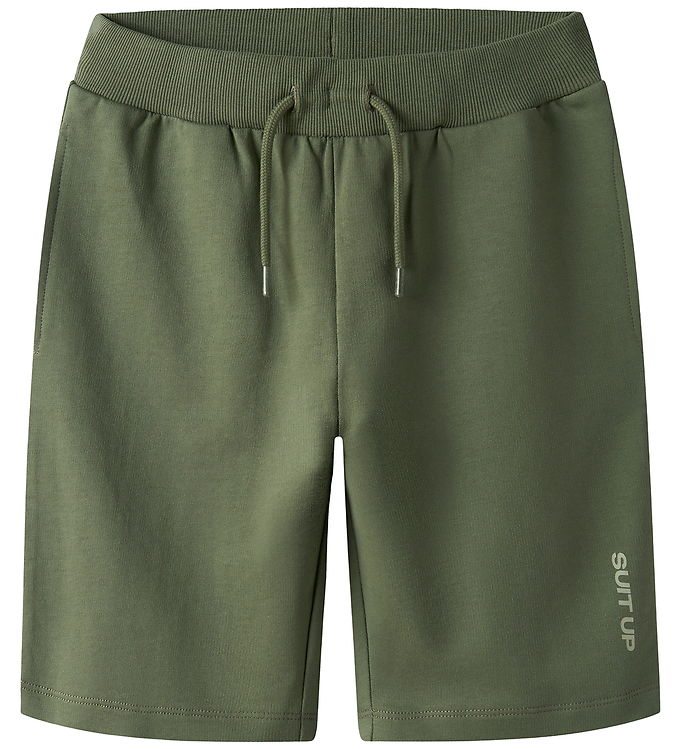 Name It Hansa - Sweatshorts - Grøn - 140