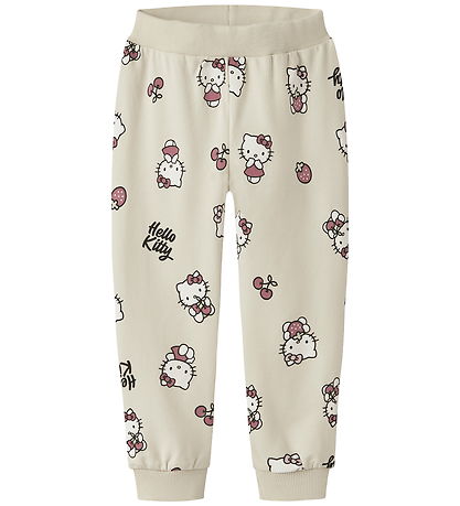 Name It Sweatpants - Hello kitty - NmfAsa - Peyote Melange