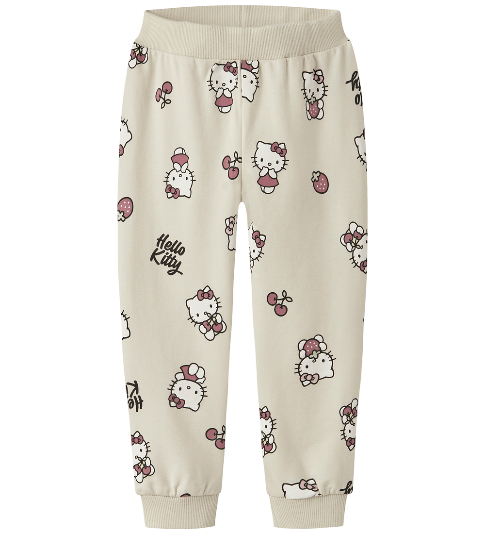 Name It Jogginghosen - Hello Kitty - NmfAsa - Peyote Melange - Name It - 5 Jahre (110) - Jogginghosen