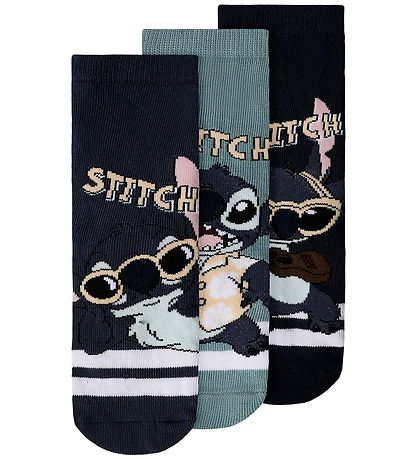 Name It Strømper - Stitch - 3-pak - NmmArlos - Navy Blazer/3P NA