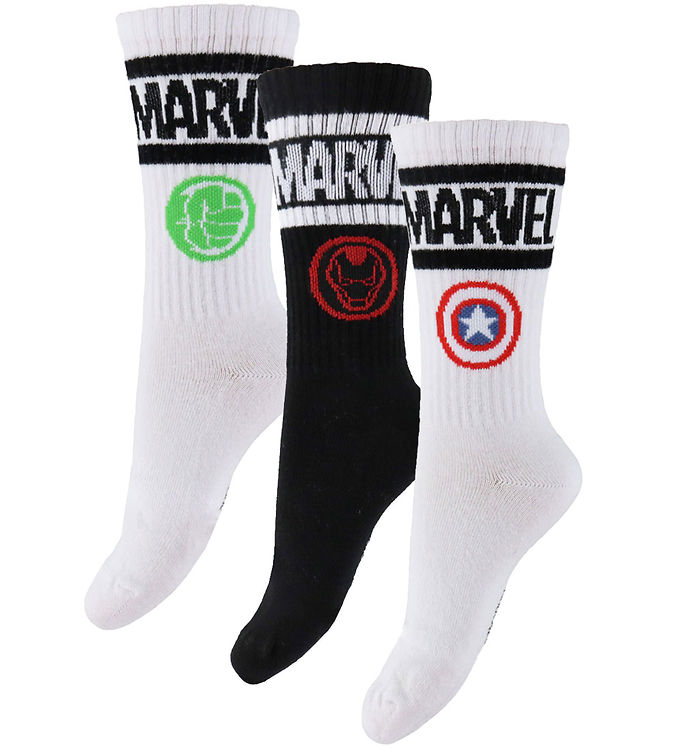 Name It Strømper - 3-pak - NkmAnlo - Bright White/3P 2xBright Wh