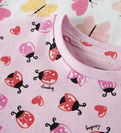 Name It T-shirt - 2-pak - NmfVigga - Bright White/Pirouette