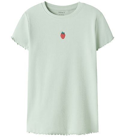 Name It T-shirt - Rib - 2-pak - NkfVivemma - Pale Aqua/Cradle Pi