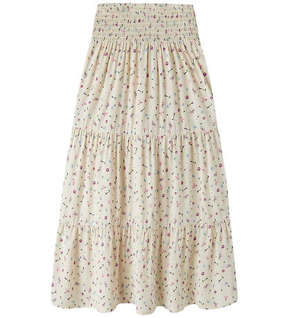 Name It Nederdel - NkfVinaya - Almond Milk/Cute Flowers