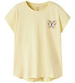 Name It T-shirt - NkfVarutti - Double Cream/Butterfly
