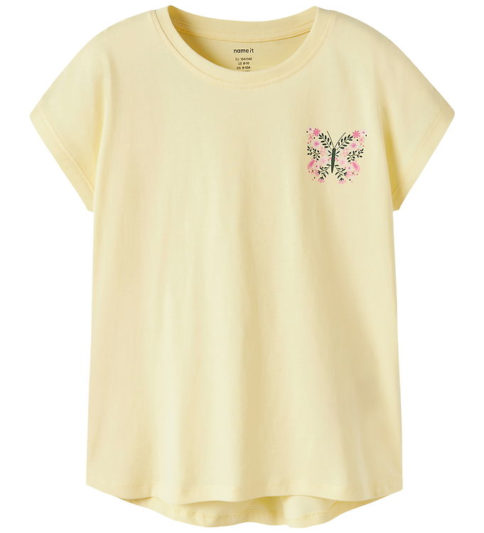 Name It T-shirt - NkfVarutti - Double Cream/Butterfly