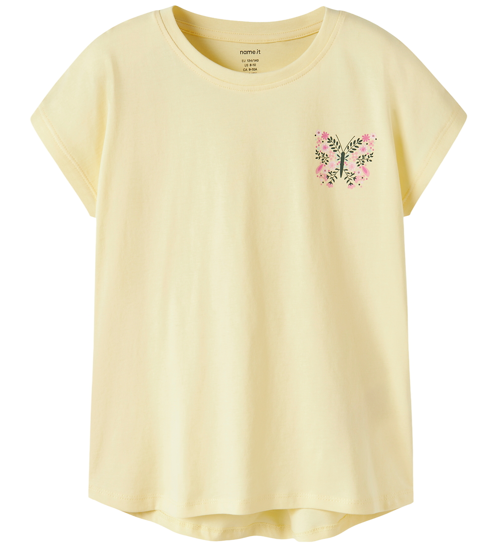Name It T-Shirt - NkfVarutti - Double Cream/Fliege - Name It - 9-10 Jahre (134-140) - T-Shirts