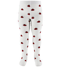 Fuzzies Strømpebukser - Off White m. Mariehøns