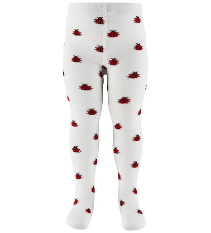 Fuzzies Strømpebukser - Off White m. Mariehøns