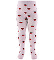 Fuzzies Tights - Soft Pink w. Strawberry