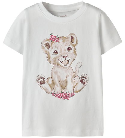 Name It T-paita - NmfHeata - Bright White