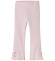 name It Leggings - Rib - NmfHavelle - Cradle Pink