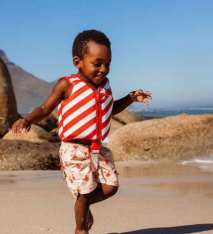 Swim Essentials Svømmevest - 19-30 kg - Rød/Hvid Crabby