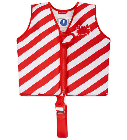 Swim Essentials Svømmevest - 19-30 kg - Rød/Hvid Crabby