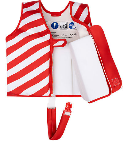 Swim Essentials Svømmevest - 15-19 kg - Rød/Hvid Crabby