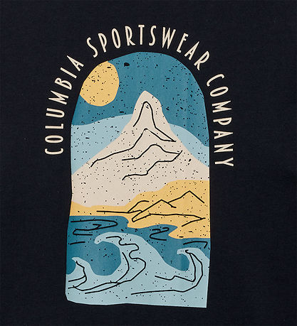 Columbia T-shirt - Valley Creek - Sort/Cozy Sea