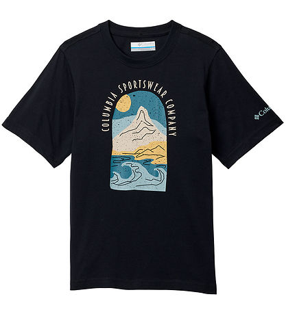 Columbia T-shirt - Valley Creek - Sort/Cozy Sea