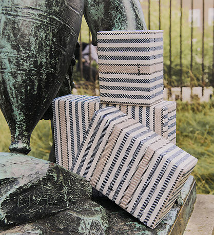 DAY ET Smykkeskrin - Stripes - Medium - Pastel Parchment