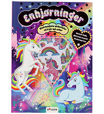 Forlaget Bolden Aktivitetsbog m. Krystal Klistermærker - Enhjørn