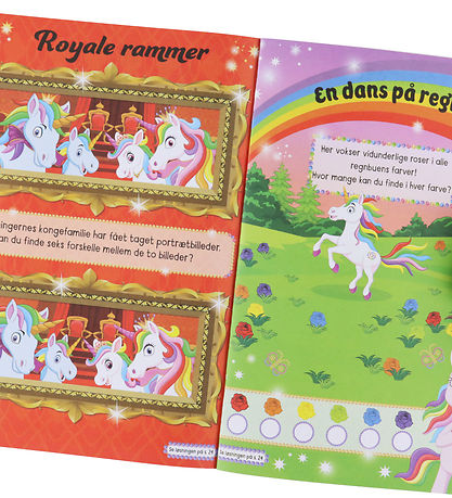 Forlaget Bolden Aktivitetsbog m. Krystal Klistermærker - Enhjørn