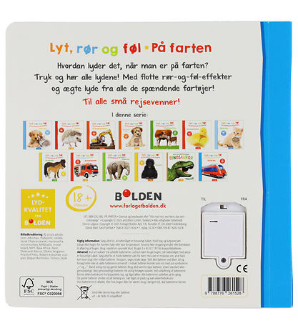 Forlaget Bolden Bog m. Lyd - Lyt, Rør og Føl: På Farten