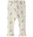 Lil' Atelier Leggings - Bomuld/Lyocell - NbfGayo - Coconut Milk/
