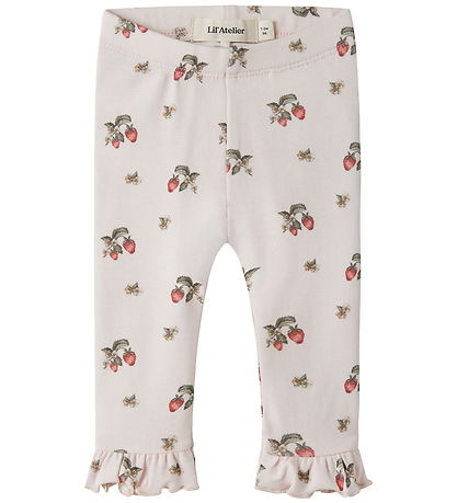 Lil' Atelier Leggings - Bomuld/Lyocell - NbfGayo - Morganite/Str