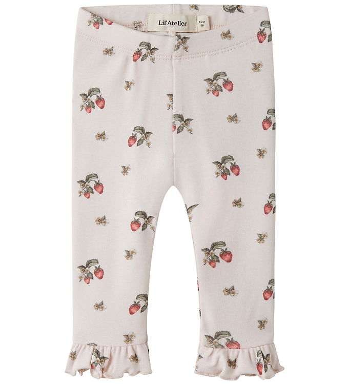 Lil' Atelier Leggings - Bomuld/Lyocell - NbfGayo - Morganite/Str