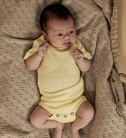 Lil' Atelier Body k/æ - Rib - NbfHaldis - Sunlight m. Hulmønster