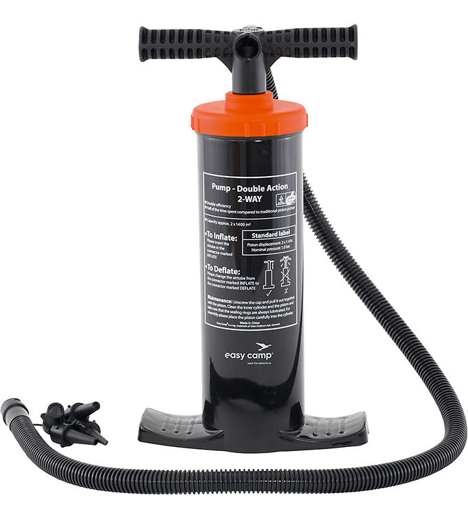 Easy Camp Double Action Pump Manual Air Pump for Quick Inflation 1.4 L