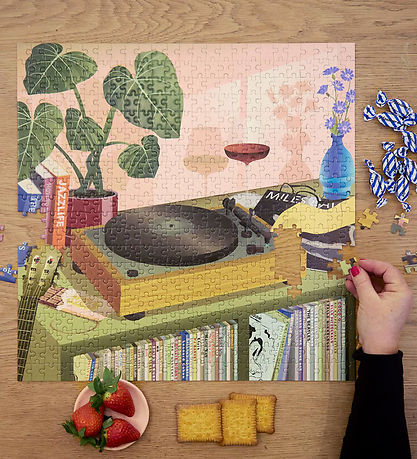 Vissevasse Puslespil - 500 Brikker - Music & Me