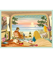 Vissevasse Jigsaw Puzzle - 1000 Bricks - Motorhome By The Ocean