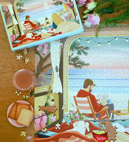 Vissevasse Puslespil - 1000 Brikker - Camper By The Ocean